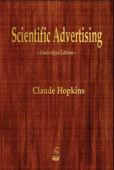 Capa do livro "Scientific Advertising"